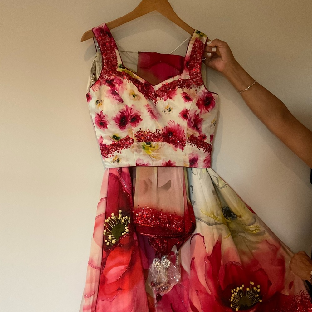 Custom made. Silk fabric